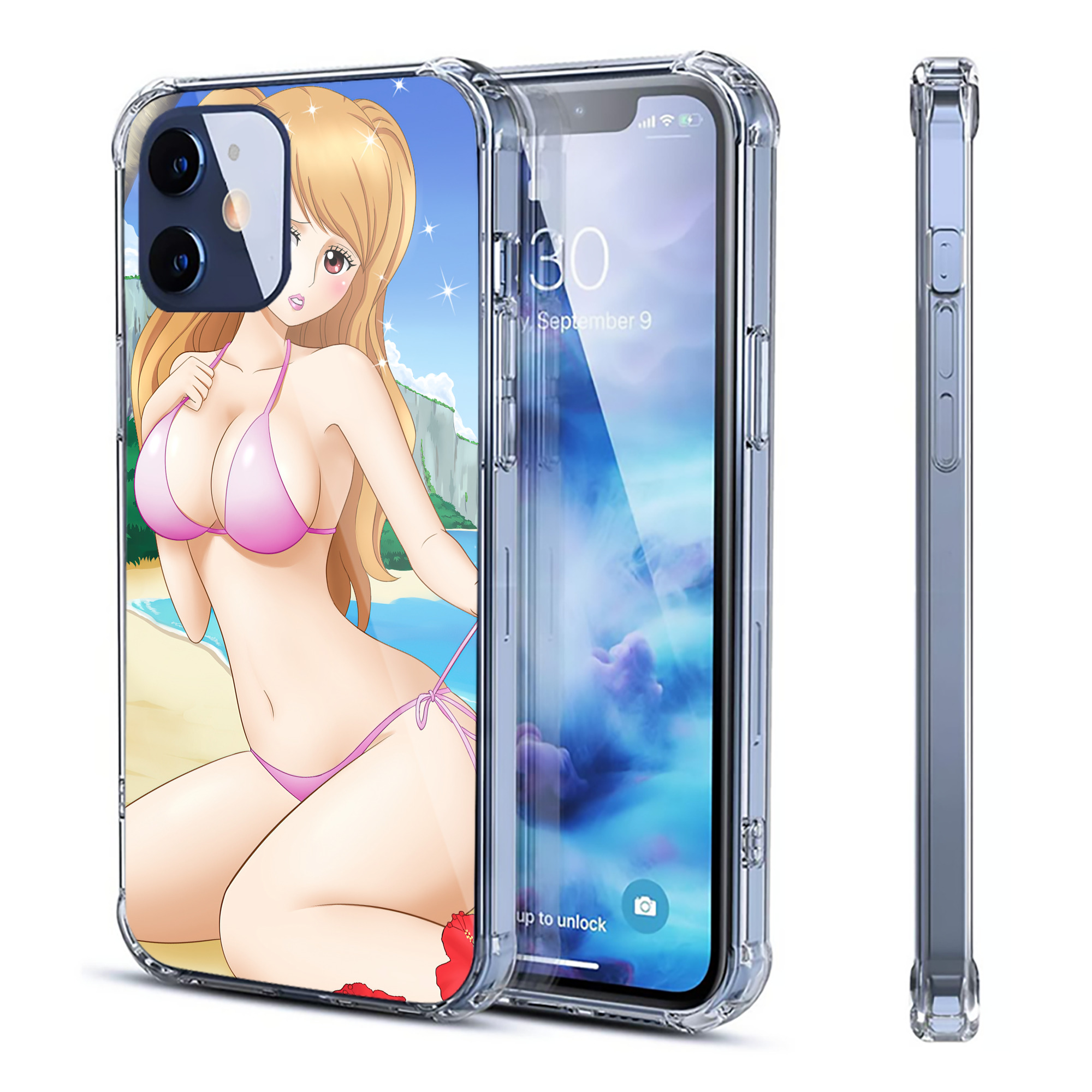 （画像用） ワンピース ONE PIECE 【iPhone 12シリーズ対応】透明スマホケース（クリアソフトケース）